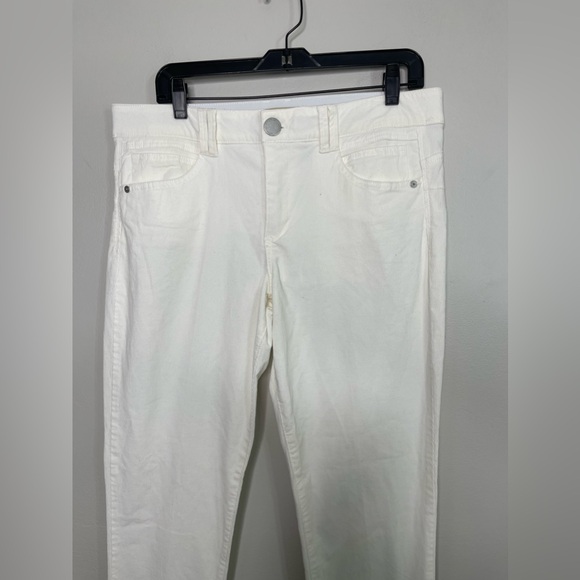Democracy Ab Solution Ultra Soft Corduroy Slim Jeans in Blanched Almond Sz 14 - Picture 3 of 10